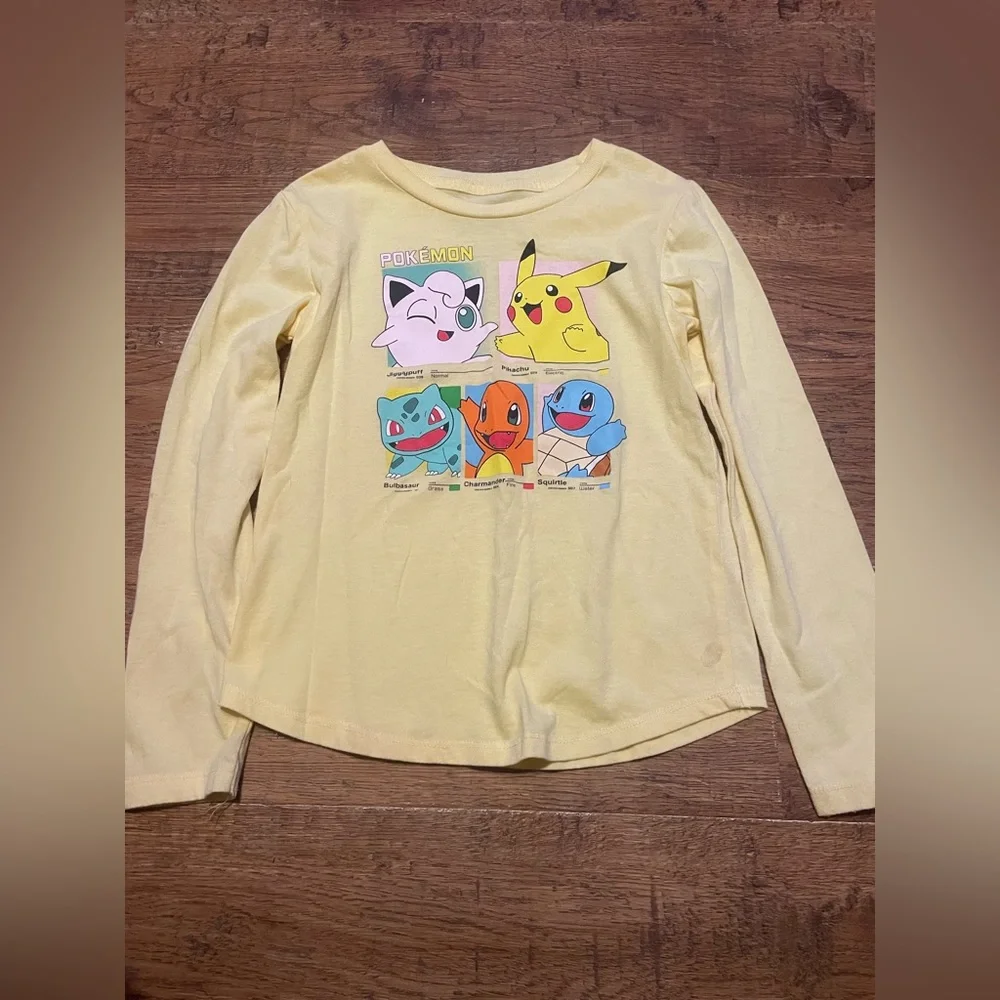Long Sleeve Pokémon shirt girls 7/8